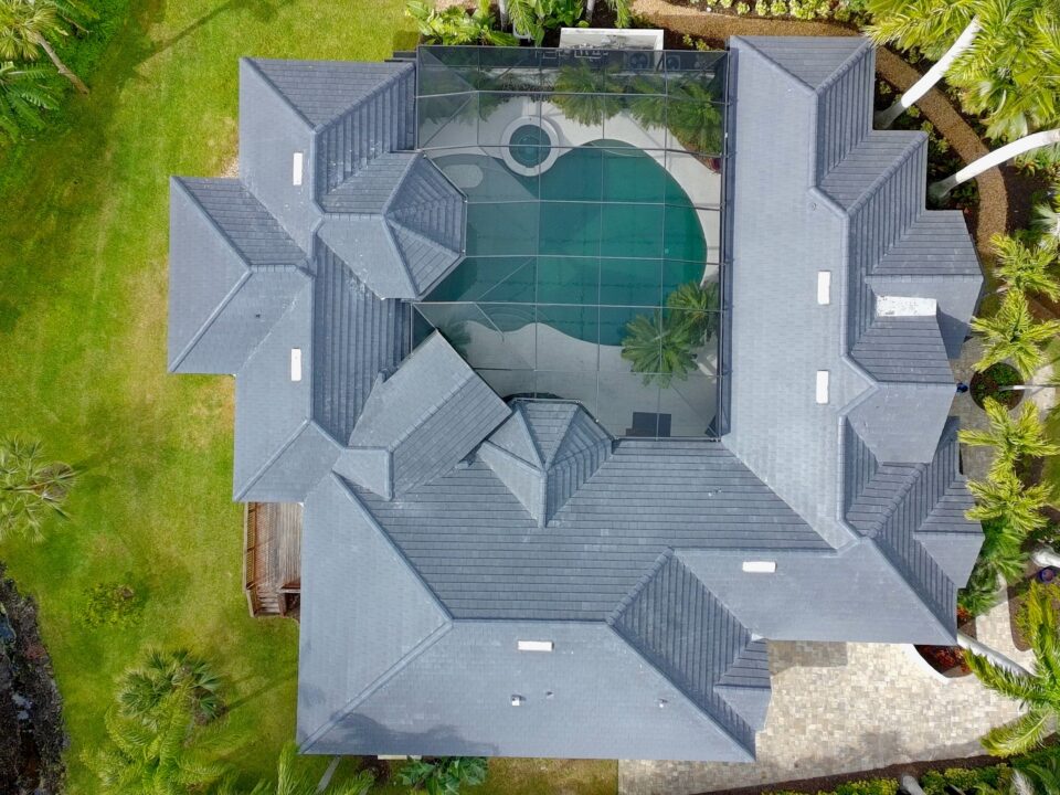 Concrete tile replacement International Roofing in Bonita Springs Florida