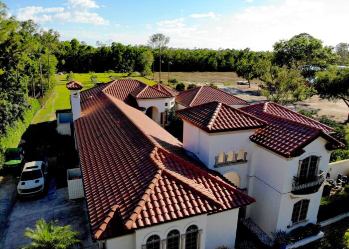 Concrete tile replacement International Roofing in Naples Florida